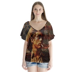 James Dean   Flutter Sleeve Top