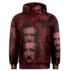 Edgar Allan Poe  Men s Zipper Hoodie by Valentinaart