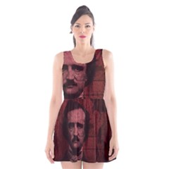 Edgar Allan Poe  Scoop Neck Skater Dress by Valentinaart