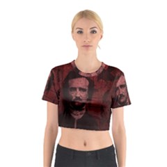 Edgar Allan Poe  Cotton Crop Top by Valentinaart