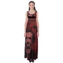 Edgar Allan Poe  Empire Waist Maxi Dress by Valentinaart