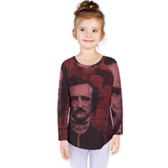 Edgar Allan Poe  Kids  Long Sleeve Tee