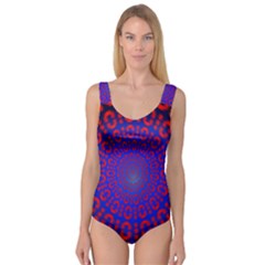 Binary Code Optical Illusion Rotation Princess Tank Leotard 