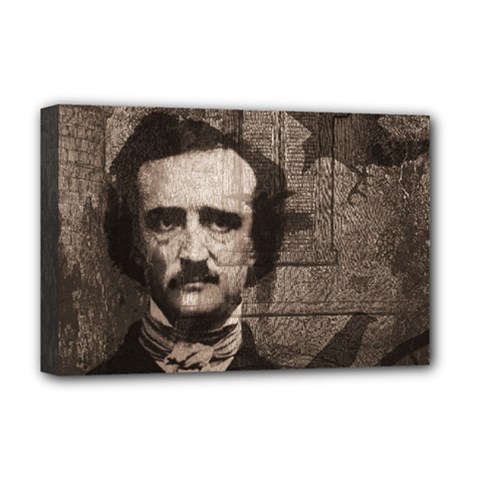 Edgar Allan Poe  Deluxe Canvas 18  X 12  