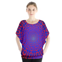 Binary Code Optical Illusion Rotation Blouse