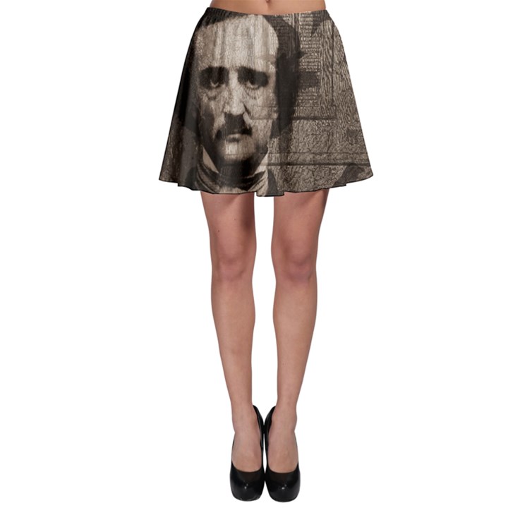 Edgar Allan Poe  Skater Skirt