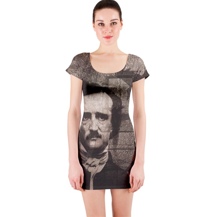 Edgar Allan Poe  Short Sleeve Bodycon Dress