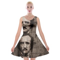 Edgar Allan Poe  Velvet Skater Dress