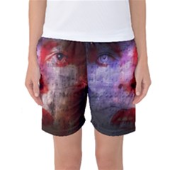 David Bowie  Women s Basketball Shorts