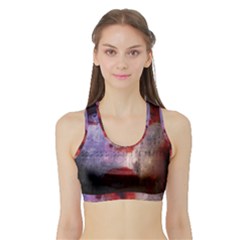 David Bowie  Sports Bra With Border