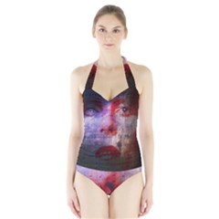 David Bowie  Halter Swimsuit by Valentinaart