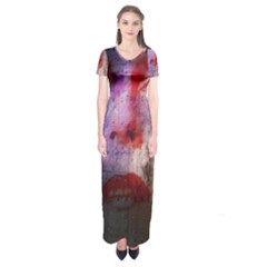 David Bowie  Short Sleeve Maxi Dress