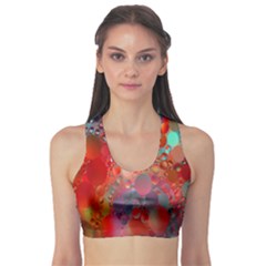 Texture Spots Circles Sports Bra