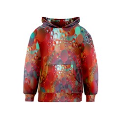 Texture Spots Circles Kids  Pullover Hoodie