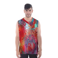 Texture Spots Circles Men s Basketball Tank Top