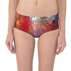 Texture Spots Circles Mid-waist Bikini Bottoms