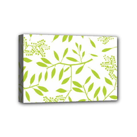 Leaves Pattern Seamless Mini Canvas 6  X 4 