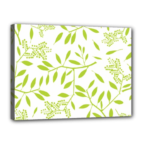 Leaves Pattern Seamless Canvas 16  X 12  by Simbadda