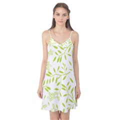 Leaves Pattern Seamless Camis Nightgown