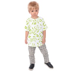 Leaves Pattern Seamless Kids  Raglan Tee