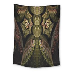 Fractal Abstract Patterns Gold Medium Tapestry