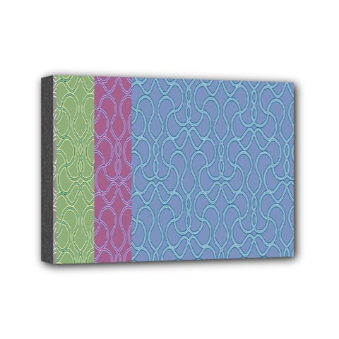 Fine Line Pattern Background Vector Mini Canvas 7  X 5 