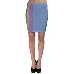 Fine Line Pattern Background Vector Bodycon Skirt