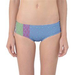 Fine Line Pattern Background Vector Classic Bikini Bottoms