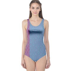 Fine Line Pattern Background Vector One Piece Swimsuit