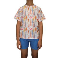 Repeating Pattern How To Kids  Short Sleeve Swimwear