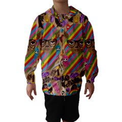 Background Images Colorful Bright Hooded Wind Breaker (kids)