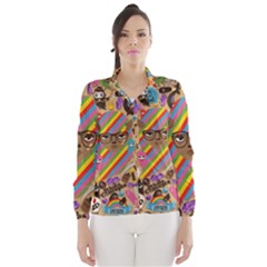 Background Images Colorful Bright Wind Breaker (women)