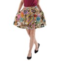 Background Images Colorful Bright A-Line Pocket Skirt View1