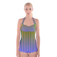 Hald Identity Boyleg Halter Swimsuit  by Simbadda