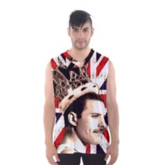 Freddie Mercury Men s Basketball Tank Top by Valentinaart