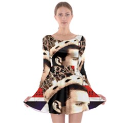 Freddie Mercury Long Sleeve Skater Dress by Valentinaart