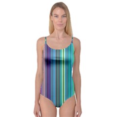 Color Stripes Camisole Leotard 