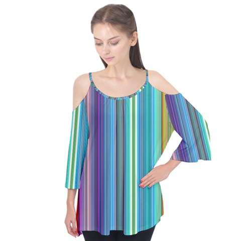 Color Stripes Flutter Tees by Simbadda