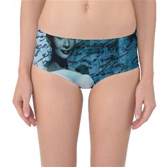 Audrey Hepburn Mid-waist Bikini Bottoms by Valentinaart