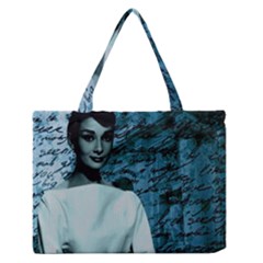 Audrey Hepburn Medium Zipper Tote Bag by Valentinaart