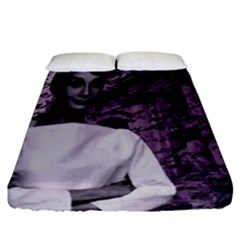 Audrey Hepburn Fitted Sheet (california King Size) by Valentinaart