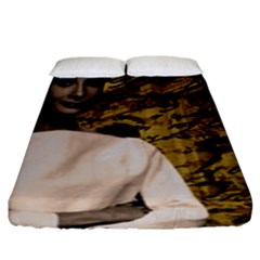 Audrey Hepburn Fitted Sheet (king Size) by Valentinaart