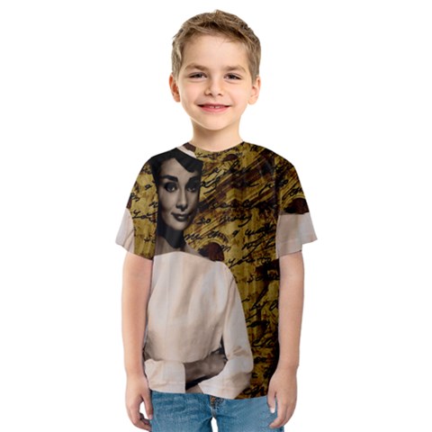 Audrey Hepburn Kids  Sport Mesh Tee by Valentinaart