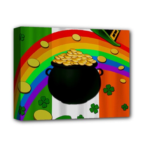 Pot Of Gold Deluxe Canvas 14  X 11 