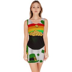 Pot Of Gold Sleeveless Bodycon Dress by Valentinaart