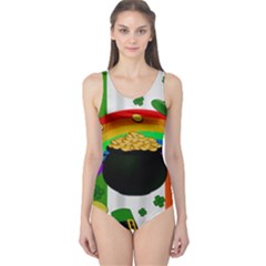 Pot Of Gold One Piece Swimsuit by Valentinaart