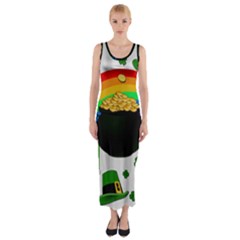 Pot Of Gold Fitted Maxi Dress by Valentinaart