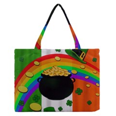 Pot Of Gold Medium Zipper Tote Bag by Valentinaart