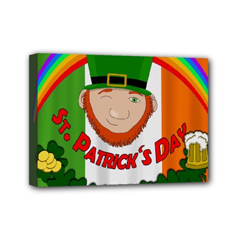 St  Patricks Day  Mini Canvas 7  X 5  by Valentinaart