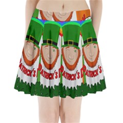 St  Patricks Day  Pleated Mini Skirt